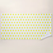 イエロー水玉模様ビーチタオル ビーチタオル (正面)