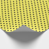 イエロー水玉模様ラッピング紙 ラッピングペーパー (角)