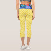 イエロー水玉模様ルピデテキラ カプリレギンス (裏面)