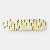 イエロー漫画ブックスーパーヒーローライトニングパターン スケートボード (横)