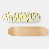 イエロー漫画ブックスーパーヒーローライトニングパターン スケートボード (横)