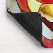 イエロー登山フリーシア花 マウスパッド (コーナー)