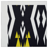 イエロー白黒エスニック ファブリック (見本)