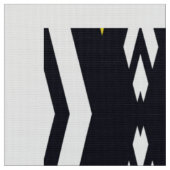 イエロー白黒エスニック ファブリック (クローズアップ)