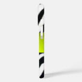 イエロー白黒ゼブラファーモノグラム、トパーズ Case-Mate iPhoneケース (裏面 / 左)