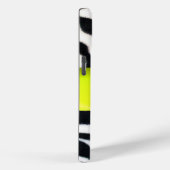 イエロー白黒ゼブラファーモノグラム、トパーズ Case-Mate iPhoneケース (裏面 / 右)