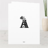 イエロー白黒レインボーストライプズ カード (裏面)