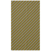 イエロー白黒レインボーストライプズ テーブルクロス (正面)