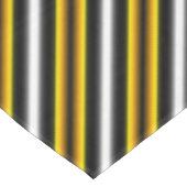 イエロー白黒レインボーストライプズ テーブルクロス (アングル)