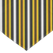 イエロー白黒レインボーストライプズ テーブルクロス (アングル)