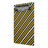 イエロー白黒レインボーストライプズ ミニクリップボード (アングル2)