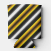 イエロー白黒レインボーストライプズ 缶クーラー (裏面)