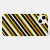 イエロー白黒レインボーストライプズ Case-Mate iPhoneケース (裏面 (横))