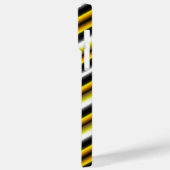 イエロー白黒レインボーストライプズ Case-Mate iPhoneケース (裏面 / 左)