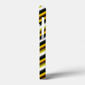 イエロー白黒レインボーストライプズ Case-Mate iPhoneケース (裏面 / 左)