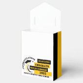 イエロー白黒卒業2025カスタムパーティー フェイバーボックス (オープン)