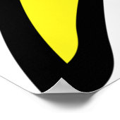 イエロー稲妻ボルト ポスター (角)