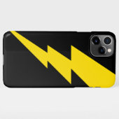 イエロー稲妻ボルト iPhoneケース (裏面横)