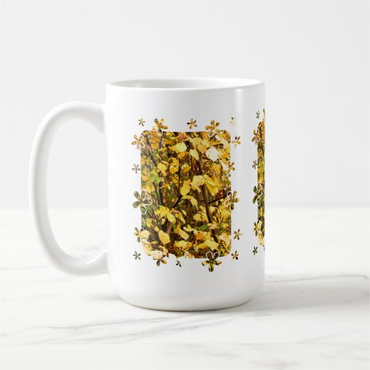 イエロー紅葉コーヒーマグ コーヒーマグカップ (左)