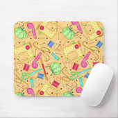 イエロー裁縫マウスパッド マウスパッド (マウス)
