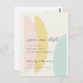 イエロー赤面アクア結婚ブルー救ズの日 ポストカード (正面/裏面)