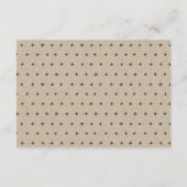 イエロー赤面ブルゴーニュフローラウェディングレセプション エンクロージャーカード (裏面)