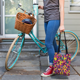 イエロー迷彩柄柄トートバッグ トートバッグ