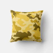 イエロー迷彩柄装飾用クッション クッション (裏面)