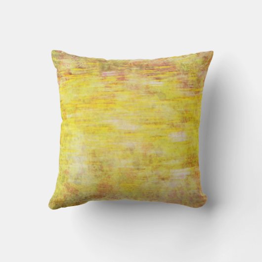 イエロー金ゴールドサンセットスタイル装飾用クッション クッション (裏面)