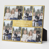 イエロー金ゴールドシックス写真テンプレートプラーク フォトプラーク (側面)