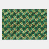 イエロー金ゴールドタイガープリント ラッピングペーパーシート (正面3)