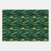 イエロー金ゴールドタイガープリント ラッピングペーパーシート (正面2)