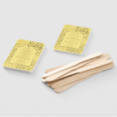 イエロー金ゴールドデコシックグラム結婚式 プログラム ハンドファン (組立なし)