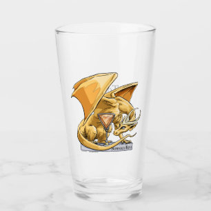 イエロー金ゴールドドラゴン11月の誕生石トパーズ タンブラーグラス