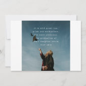 イエロー金ゴールドブラシグラッド2枚モダン写真 案内状 (裏面)