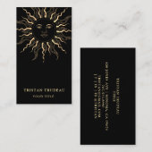 イエロー金ゴールドブラックサンムーンシテリア 名刺 (正面/裏面)