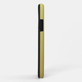 イエロー金ゴールドメタリックデザイン&ブラックヴィンテージレース Case-Mate iPhoneケース (裏面/右)