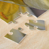 イエロー金ゴールドリリーフラワーズフローラガーデンパズル ジグソーパズル (側面)