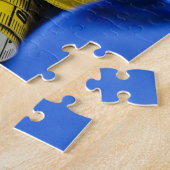 イエロー金ゴールド裁縫スレッドジグソーパズル ジグソーパズル (側面)