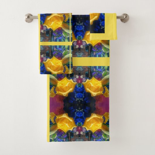 イエロー開花バラ バスタオルセット (インサイチュ)