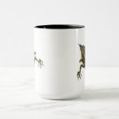 イエロー飛んでいるジャケット マグカップ (中央)