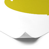 イエロー11月の誕生日パーティー ポスター (角)