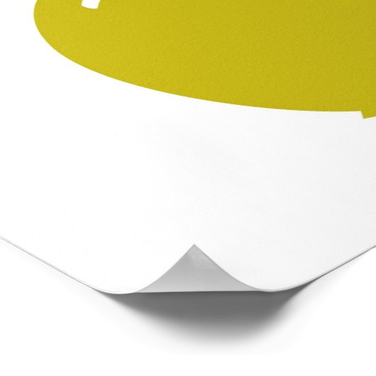 イエロー11月の誕生日パーティー ポスター (角)