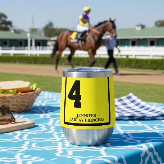 イエロー4ダービパーソナライズされたー競馬