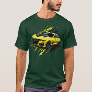 イエロー5代目シボレーCamaro Tシャツ
