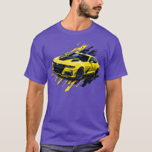 イエロー5代目シボレーCamaro Tシャツ