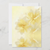 イエロー60素晴らしいフローラ誕生日パーティー 招待状 (裏面)