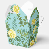 イエロー&アクアヴィンテージ春結婚フローラ フェイバーボックス (オープン)