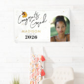 イエロー アフロ ユニコーン 卒業 横断幕 (インサイチュ)