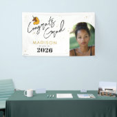 イエロー アフロ ユニコーン 卒業 横断幕 (トレードショー)